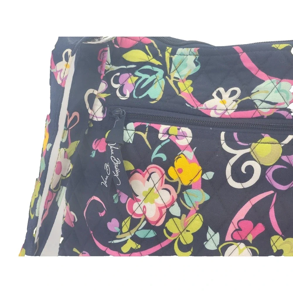 Vera Bradley Hipster Crossbody Ribbons Butterflies Flowers 2012 Retired Pattern